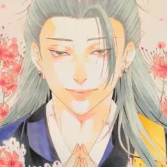 手描きアナログイラスト色紙ファンアート　呪術廻戦　夏油傑