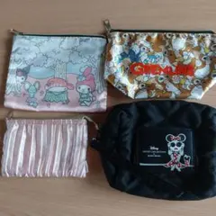 ディズニーキャラクター ポーチセット