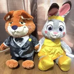 ズートピア2 FukuFuku V-BIG ぬいぐるみ ニック ジュディ セット