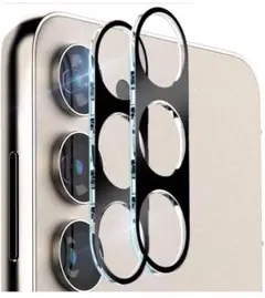 ♡2枚セット♡Galaxy S23 カメラフィルム レンズ保護 ブラック クリア