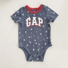 BabyGAP ベビーギャップ　ロゴ　星　半袖　ベビーロンパース　80 コットン