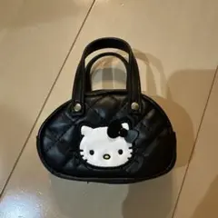 ハローキティ キルティングポーチ　黒