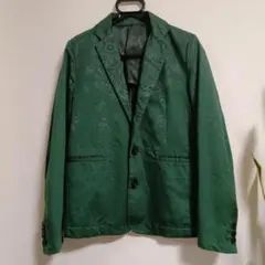 グリーン テーラードジャケット