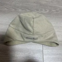 mont-bell ベビー用 フリースニット帽 ベージュ