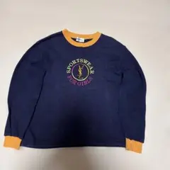 イヴサンローラン ヴィンテージ 長袖トップス 紺 ネイビー 130cm