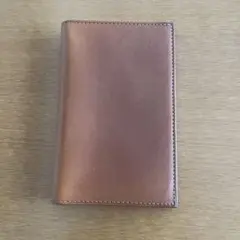 コーチ　手帳カバー　レザー　ブラウン　未使用　シンプル　アドレスブック