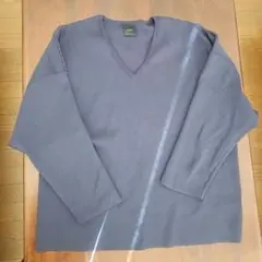 Spick & Span ダークネイビー Vネック ニット