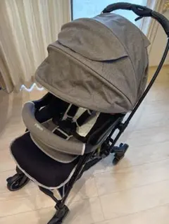 【美品】ピジョンA型ベビーカー ランフィ (RunfeeRB1Z) グレーのサムネイル