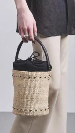 ユナイテッドアローズ　カゴバッグ　円筒カゴバック