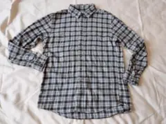 Uniqlo ユニクロ　オンブレ　シャドーチェックネルシャツXL