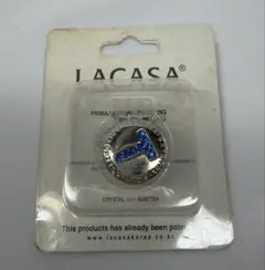 LACASA CRYSTAL ゴルフマーカー Tロゴ入りブルーストーンのサムネイル