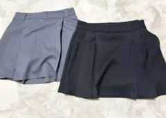 GU スカート サイドプリーツスカート 2色セット　美品