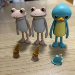 すべてがおしまいになったカエル とり 3体セット