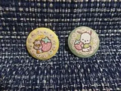 サンリオ 刺繍缶バッジ 2個セット