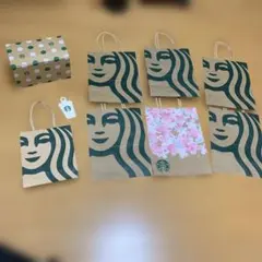 Starbucks ショップ袋 7枚セット＋おまけ