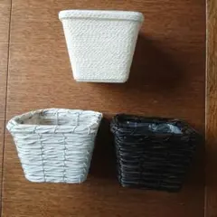 フラワーアレンジメント　花器　かご　植木 カバー 小物入れ 容器