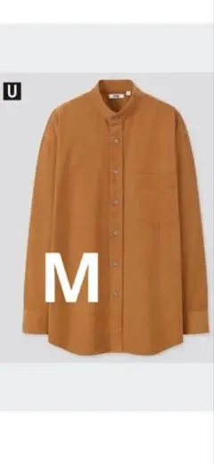 UNIQLO Ｕ　コーデュロイスタンドカラーシャツ
