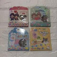 ★正規品★おはじきシールフレーク おぱんちゅうさぎ もんちっち　４点セット