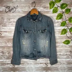 mouth valleyマウスバレー☆デニムジャケット『M』古着ダメージ