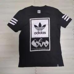 美品】adidas ドット柄 半袖Tシャツ ブラック - メルカリ