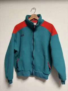 コロンビア　USA製　90s フリースジャケット　フルジップ　短丈メンズL