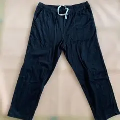 黒のストレートパンツ ウエスト調整可能　ユニクロ　X L
