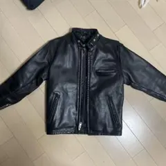 Schott ブラック レザー シングルライダース 42 - メルカリ