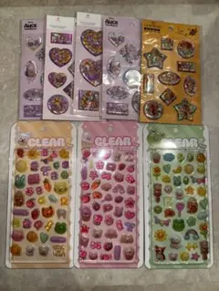 ウォーターシール　ディズニー　クリア　ボンボンドロップ　ラプンツェル　８枚セット