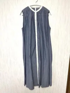 ノースリーブワンピース　シャツワンピース