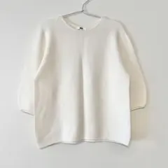 未使用❗️UNIQLO ユニクロ 3Dコットン ボリュームスリーブセーター XL