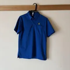 青色 ポロシャツ 半袖 ポケット付き　グリブー　鹿児島　ご当地シャツ
