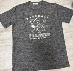 PEANUTS スヌーピー 半袖Tシャツ グレー Mサイズのサムネイル