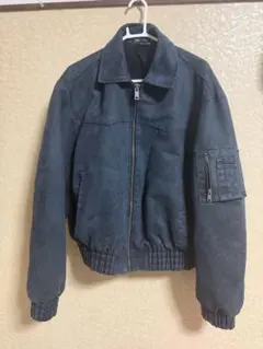 ZARA ダークグレー ボンバージャケット