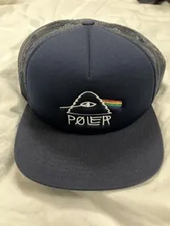 POLER キャップ メッシュ スナップバック ネイビー　B'z稲葉