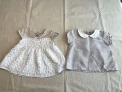 【美品★2セット】petit main 半袖トップス/80