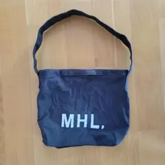 MHL. 黒トートバッグ ロゴ入りのサムネイル