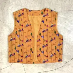 ビンテージ mexican レディース メキシカン柄ベスト 総柄