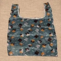 猫デザイン 折りたたみエコバッグ