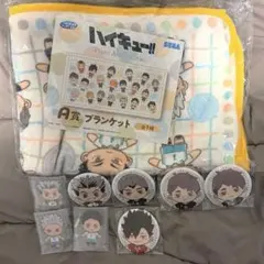 ハイキュー!! セガラッキーくじ A賞 D賞 E賞 ブランケット アクスタ　缶バ