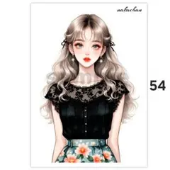 オリジナル人物ステッカー【54】