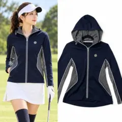 LANVIN SPORT ランバンスポール ゴルフウェア メッシュ切替 パーカー