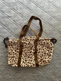 ZOZO限定【MumME】キャリーオン旅行BAG/マザーズバッグ/レオパード柄