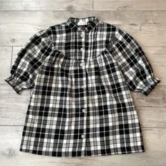SERAPH チェック柄 シャツワンピース 90