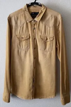 極美品 BEAMS LTB マスタード デニムシャツ