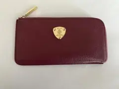 美品✨ATAO スリモ ケリー L字ファスナー プラム レザー シボ革 長財布