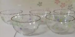 ガラス製小鉢　レトロ　5個セット