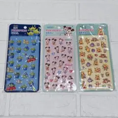 【新品未開封】ディズニー/ぷくぷくシール/3点セット/まとめ売り
