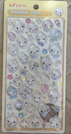 正規品★ボンボンドロップシール大　みるみるちゃん　しずくちゃん