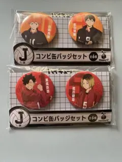 ハイキュー!!一番くじ】烏野高校・月島蛍＆山口忠 缶バッジセット