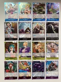【美品】ワンピースカード ☆R 16種16枚 計16枚セット☆